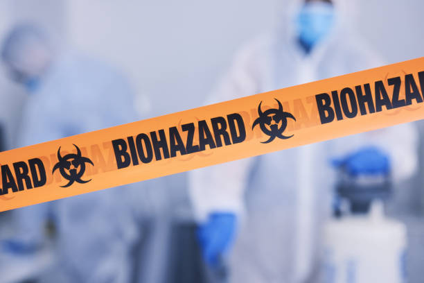 Professional Biohazard Cleanup technician working in West Newfield, ME